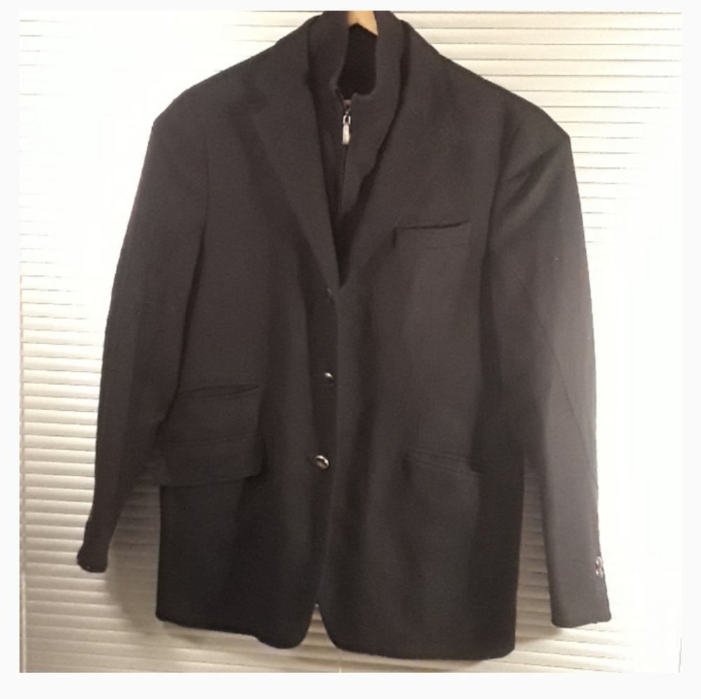 Corneliani Wool Cashmere Double Layer Blazer Coat